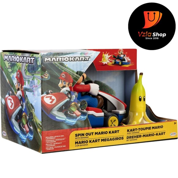 Super Mario Spin Out 2.5" Mariokart - Mario Racer Vehicle - Picture 8 of 8